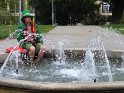 Exteriéry – záběr s vodníkem