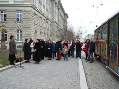 Slavnostní křest tramvaje