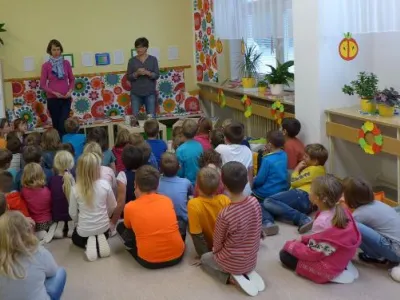 Městská knihovna Boskovice:  Beseda s žáky ZŠ, nedatováno