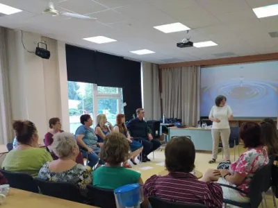 Irena Swiecicky v Knihovně Kroměžížska