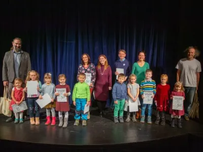 Slavnostní vyhlášení výsledků soutěže v Divadle Polárka