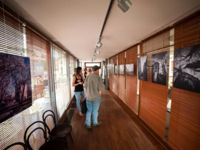 Interiér kavárny Avion