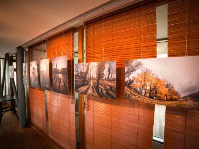 Interiér kavárny Avion