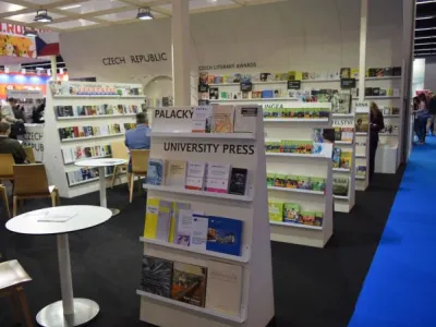 Český národní stánek na knižním veletrhu ve Frankfurtu nad Mohanem