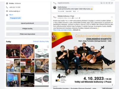 Facebook Městské knihovny v Praze