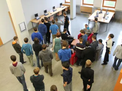 Exkurze studentů v Moravské zemské knihovně