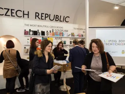 Český stánek na Lipském knižním veletrhu