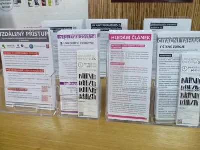 Informační letáky knihovny