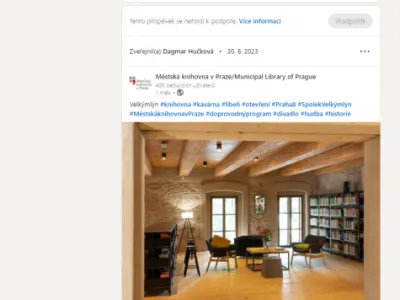 Linkedin Městské knihovny v Praze