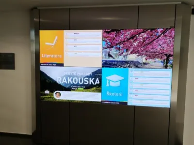 Nová digitální nástěnka ve foyer