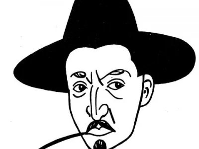 Portrét Jiřího Mahena od Josefa Lady