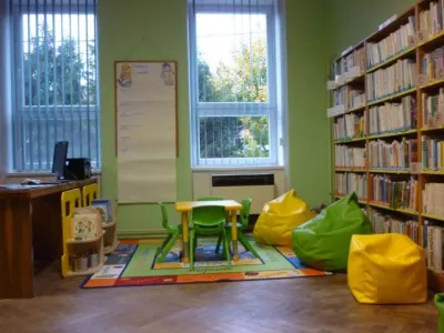 Místní knihovna Nový Přerov - dětský koutek, okres Břeclav