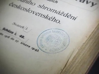 Ukázka ze sbírky parlamentárií