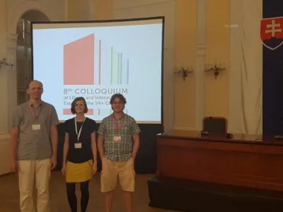 Prezentace kolaborativního projektu MZK a VUT v Brně PERO - Pokročilá extrakce a rozpoznávání obsahu tištěných a rukou psaných digitalizátů pro zvýšení jejich přístupnosti a využitelnosti: pero.fit.vutbr.cz. Zdroj: Michal Hradiš, VUT