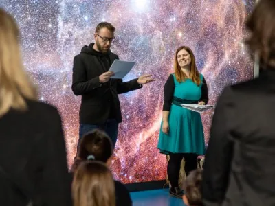 Slavnostní předání cen vítězům soutěže ve Hvězdárně a Planetáriu Brno