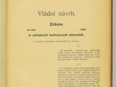 Zákon o veřejných knihovnách obecních