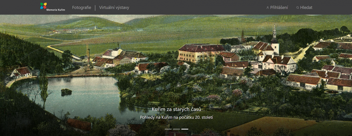 Úvodní stránka kuřimského projektu Memoria Úvodní stránka kuřimského projektu Memoria