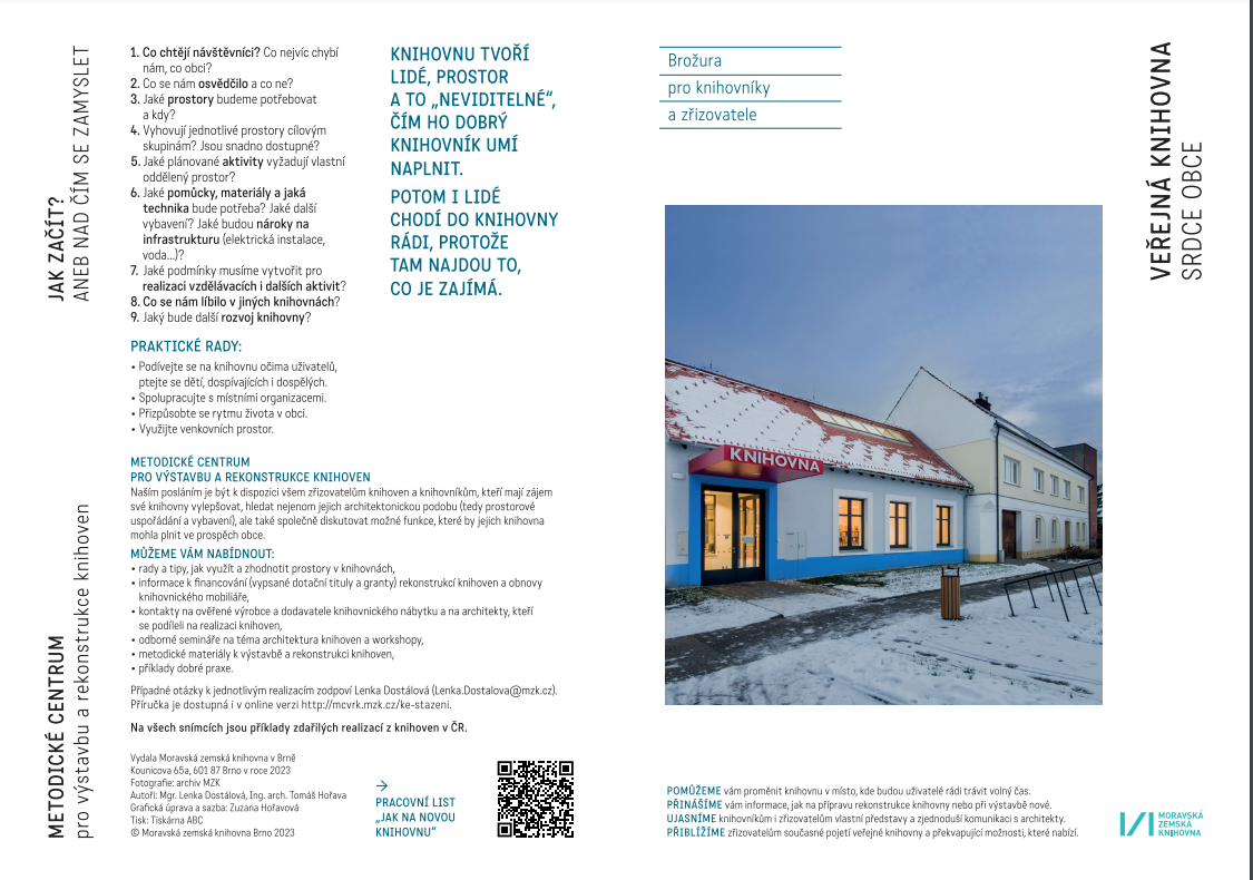 Brožura Veřejná knihovna – srdce obce