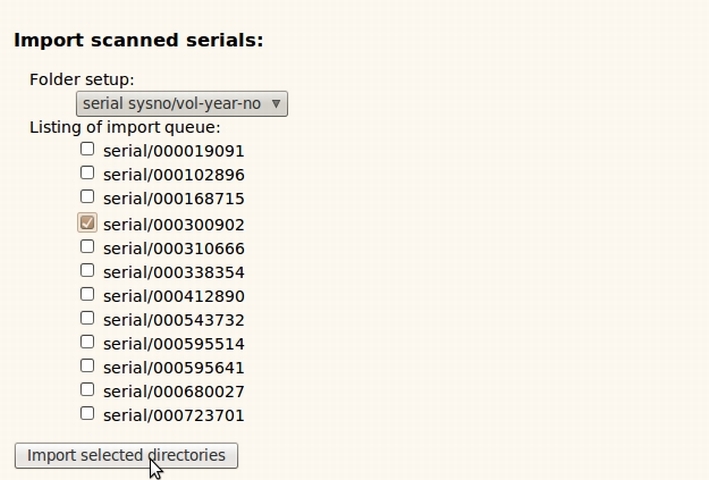 Import seriálu pojmenovaného systémovým číslem