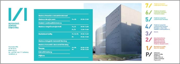 Moravská zemská knihovna - leták