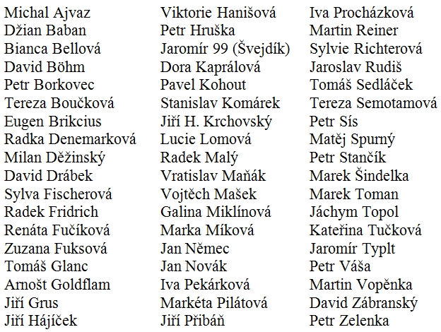 seznam autorů