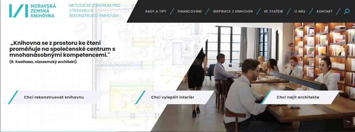 Web Metodického centra pro výstavbu a rekonstrukci knihoven Web Metodického centra pro výstavbu a rekonstrukci knihoven