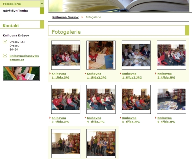 Knihovna Drásov - fotogalerie Knihovna Drásov - fotogalerie