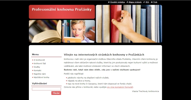 web knihovny Prušánky web knihovny Prušánky